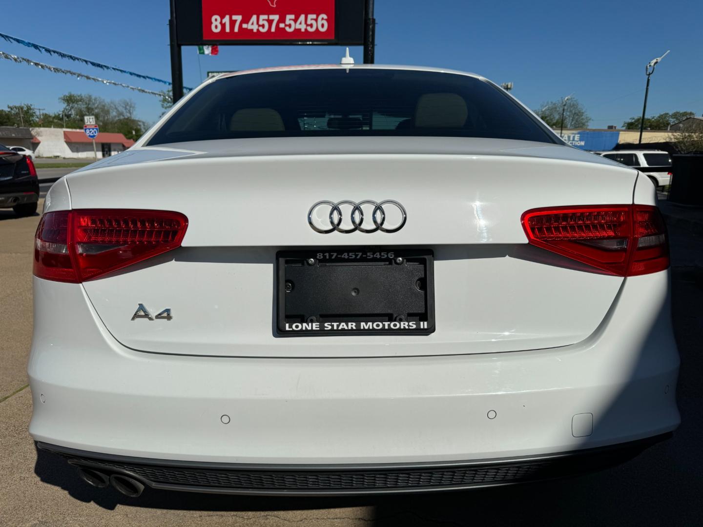 2014 WHITE AUDI A4 PREMIUM PLUS (WAUEFAFL2EN) , located at 5900 E. Lancaster Ave., Fort Worth, TX, 76112, (817) 457-5456, 0.000000, 0.000000 - Photo#4